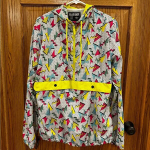Blackjack USA 1999 Retro 80s Half Zip Pullover Windbreaker